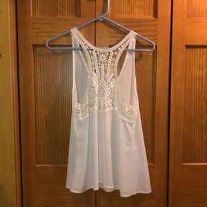 White Tank Top with designs